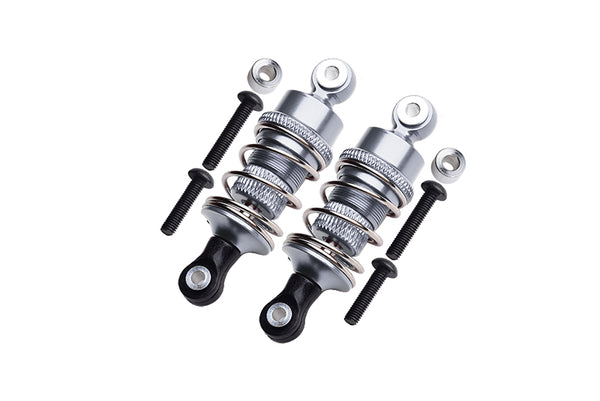 HPI Sport 3 Flux Aluminum Front/Rear Adjustable Shocks (50mm) - 1Pr Set Gray Silver