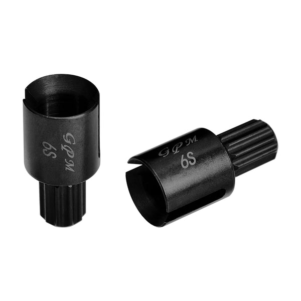 Harden Steel #45 Front Or Rear Wheel Joints For Traxxas X-Maxx 6S - 2Pcs Set Black