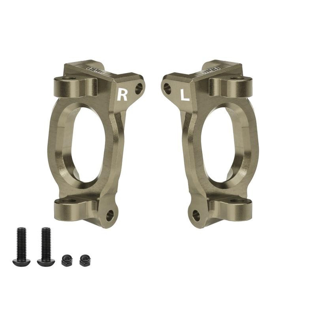 Aluminum 7075 Alloy Steering C-Hub For 1/8 YIKONG YK7081 TB8 / YK8081 DF8 4WD Short Course Truck Upgrades - Titanium