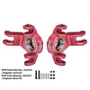 Aluminum 7075-T6 Alloy Steering Knuckle (Larger Bearings) For 1/8 YIKONG YK7081 TB8 4WD Desert Truck Upgrades - Red