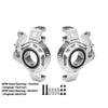 Aluminum 7075-T6 Alloy Steering Knuckle (Larger Bearings) For 1/8 YIKONG YK7081 TB8 4WD Desert Truck Upgrades - Silver