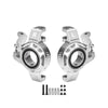Aluminum 7075-T6 Alloy Steering Knuckle (Larger Bearings) For 1/8 YIKONG YK7081 TB8 4WD Desert Truck Upgrades - Silver