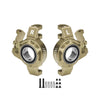 Aluminum 7075-T6 Alloy Steering Knuckle (Larger Bearings) For 1/8 YIKONG YK7081 TB8 4WD Desert Truck Upgrades - Titanium