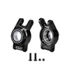 Aluminum 7075-T6 Alloy Rear Hub (Larger Bearings) For 1/8 YIKONG YK7081 TB8 / YK8081 DF8 4WD Short Course Truck Upgrades - Black
