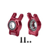 Aluminum 7075-T6 Alloy Rear Hub (Larger Bearings) For 1/8 YIKONG YK7081 TB8 / YK8081 DF8 4WD Short Course Truck Upgrades - Red