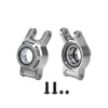 Aluminum 7075-T6 Alloy Rear Hub (Larger Bearings) For 1/8 YIKONG YK7081 TB8 / YK8081 DF8 4WD Short Course Truck Upgrades - Silver