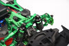 Aluminum 7075 Alloy Front Steering Block (Larger Inner Bearings) For Traxxas 1/10 4-Tec Drift Ford Mustang RWD Drift Car RTR 105237-4 Upgrades - Green