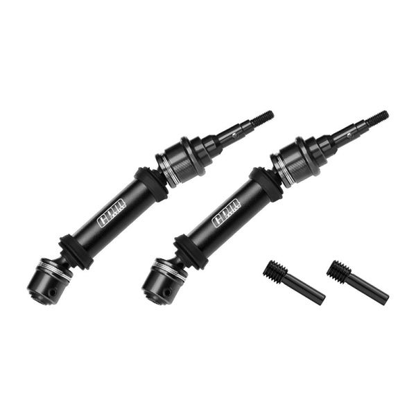 4140 Carbon Steel+ Aluminum 6061-T6 Alloy Rear CVD Drive Shaft For Traxxas 1/10 Ford Fiesta ST Rally VXL Upgrades - Black