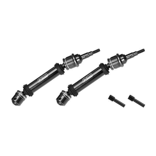 4140 Carbon Steel+ Aluminum 6061-T6 Alloy Front CVD Drive Shaft For Traxxas 1/10 Ford Fiesta ST Rally VXL Upgrades - Black
