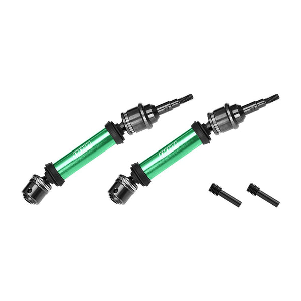 4140 Carbon Steel+ Aluminum 6061-T6 Alloy Front CVD Drive Shaft For Traxxas 1/10 Ford Fiesta ST Rally VXL Upgrades - Green