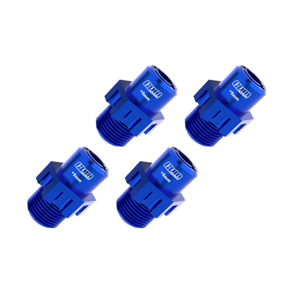 Aluminum 7075 Alloy 17mm Wheel Hubs Widen 5mm For Traxxas 1:8 JATO 4X4 VXL Brushless Buggy Upgrades - Blue