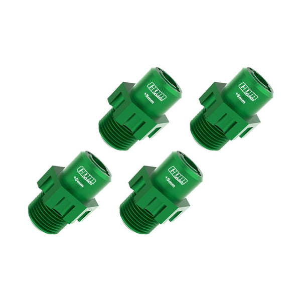 Aluminum 7075 Alloy 17mm Wheel Hubs Widen 5mm For Traxxas 1:8 JATO 4X4 VXL Brushless Buggy Upgrades - Green
