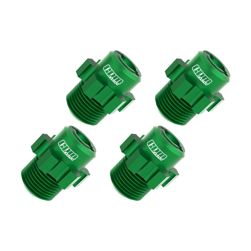 Aluminum 7075 Alloy 17mm Wheel Hubs For Traxxas 1:8 JATO 4X4 VXL Brushless Buggy Upgrades - Green