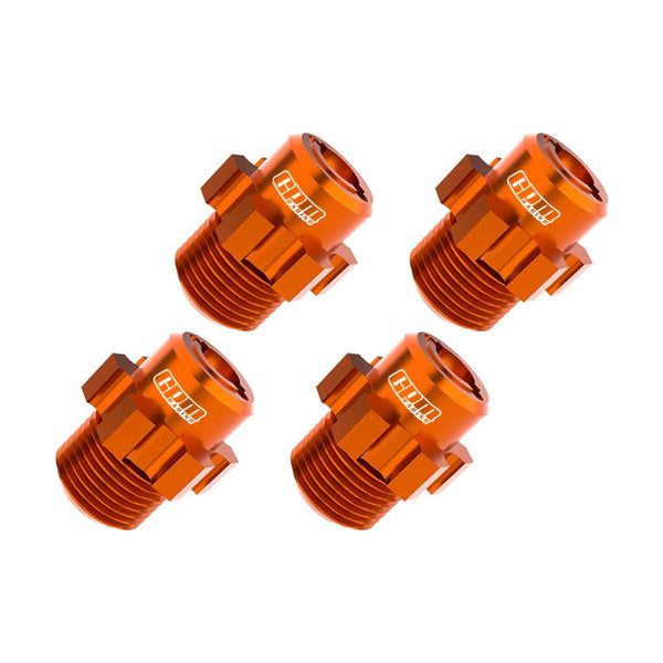 Aluminum 7075 Alloy 17mm Wheel Hubs For Traxxas 1:8 JATO 4X4 VXL Brushless Buggy Upgrades - Orange