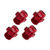 Aluminum 7075 Alloy 17mm Wheel Hubs For Traxxas 1:8 JATO 4X4 VXL Brushless Buggy Upgrades - Red