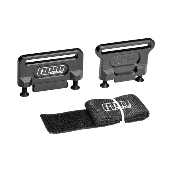 Aluminum 7075 Alloy Retainer Battery Hold-Down For Traxxas 1:8 Jato 4S 2S / Slash 4X4 LCG / Ford Fiesta ST Rally /  Slash 4X4 VXL Ultimate Upgrades - Black