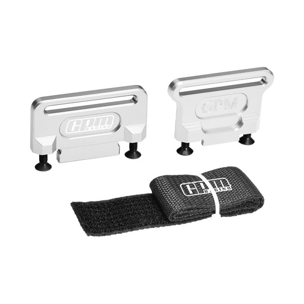 Aluminum 7075 Alloy Retainer Battery Hold-Down For Traxxas 1:8 Jato 4S 2S / Slash 4X4 LCG / Ford Fiesta ST Rally /  Slash 4X4 VXL Ultimate Upgrades - Silver