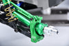 Aluminum 7075 Alloy Front Steering Blocks With Oversize Bearing For Traxxas 1:8 JATO 4X4 VXL / 1:10 BIGFOOT / FORD F-150 RAPTOR / RUSTLER / SLASH / STAMPEDE / FORD FIESTA ST RALLY - Green