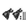 Aluminum 7075 Alloy Rear Stub Axle Carriers With Oversize Bearing For Traxxas 1:8 JATO 4X4 VXL / 1:10 BIGFOOT / FORD F-150 RAPTOR / RUSTLER / SLASH / STAMPEDE / FORD FIESTA ST RALLY - Black