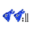 Aluminum 7075 Alloy Rear Stub Axle Carriers With Oversize Bearing For Traxxas 1:8 JATO 4X4 VXL / 1:10 BIGFOOT / FORD F-150 RAPTOR / RUSTLER / SLASH / STAMPEDE / FORD FIESTA ST RALLY - Blue