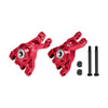 Aluminum 7075 Alloy Rear Stub Axle Carriers With Oversize Bearing For Traxxas 1:8 JATO 4X4 VXL / 1:10 BIGFOOT / FORD F-150 RAPTOR / RUSTLER / SLASH / STAMPEDE / FORD FIESTA ST RALLY - Red