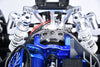 Aluminum 7075-T6 Alloy Bearing Motor Mount For Traxxas 1:8 Jato 4X4 / 1:10 Rustler 4X4 / Ford Fiesta ST Rally / Slash 4WD Upgrade Parts - Blue