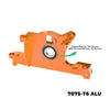 Aluminum 7075-T6 Alloy Bearing Motor Mount For Traxxas 1:8 Jato 4X4 / 1:10 Rustler 4X4 / Ford Fiesta ST Rally / Slash 4WD Upgrade Parts - Orange