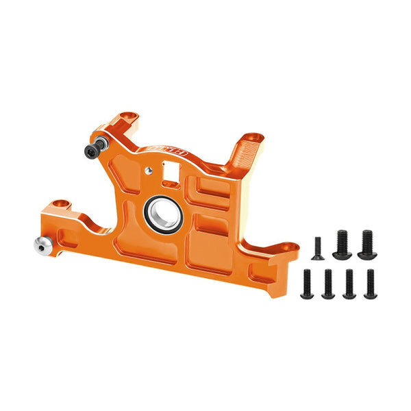 Aluminum 7075-T6 Alloy Bearing Motor Mount For Traxxas 1:8 Jato 4X4 / 1:10 Rustler 4X4 / Ford Fiesta ST Rally / Slash 4WD Upgrade Parts - Orange