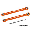 Aluminum 7075 Alloy Front Camber Links 90mm For Traxxas 1:8 JATO 4X4 VXL BRUSHLESS-90386-4 / JATO 4X4 BRUSHLESS-90154-4 RC Buggy Upgrades - Orange