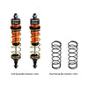 Aluminum 6061-T6 Alloy Rear Adjustable Spring Shock 104mm For Traxxas 1:8 JATO 4X4 VXL Brushless / 1:10 Rustler 4X4 Ultimate / Slash Ultimate / Slash Mudboss Racer Upgrades - Orange