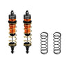 Aluminum 6061-T6 Alloy Rear Adjustable Spring Shock 104mm For Traxxas 1:8 JATO 4X4 VXL Brushless / 1:10 Rustler 4X4 Ultimate / Slash Ultimate / Slash Mudboss Racer Upgrades - Orange
