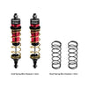 Aluminum 6061-T6 Alloy Rear Adjustable Spring Shock 104mm For Traxxas 1:8 JATO 4X4 VXL Brushless / 1:10 Rustler 4X4 Ultimate / Slash Ultimate / Slash Mudboss Racer Upgrades - Red