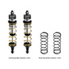 Aluminum 6061-T6 Alloy Rear Adjustable Spring Shock 104mm For Traxxas 1:8 JATO 4X4 VXL Brushless / 1:10 Rustler 4X4 Ultimate / Slash Ultimate / Slash Mudboss Racer Upgrades - Silver