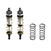 Aluminum 6061-T6 Alloy Rear Adjustable Spring Shock 104mm For Traxxas 1:8 JATO 4X4 VXL Brushless / 1:10 Rustler 4X4 Ultimate / Slash Ultimate / Slash Mudboss Racer Upgrades - Silver