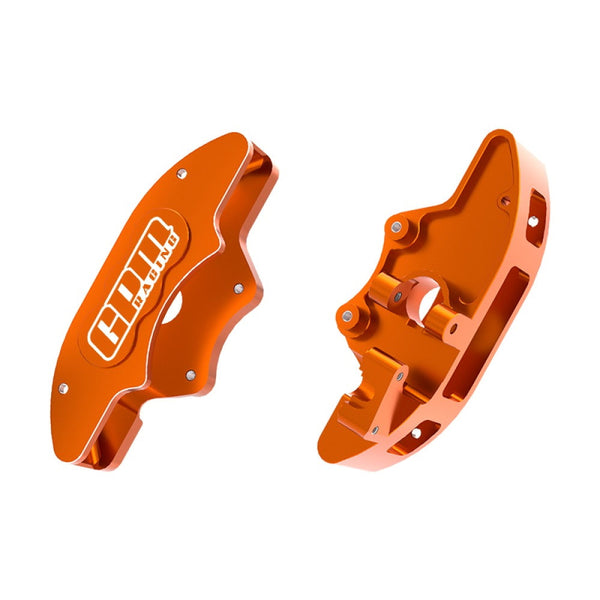 Aluminum 7075-T6 Alloy Front Brake Calipers (Left & Right) For Traxxas 1/6 Funco Pro Scale 2WD Sand Car 8S-109076-4 Upgrades - Orange