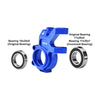 Aluminum 7075 Alloy Front Oversized Steering Blocks For Traxxas 1/6 Funco Pro Scale 2WD Sand Car 8S-109076-4 Upgrades - Blue