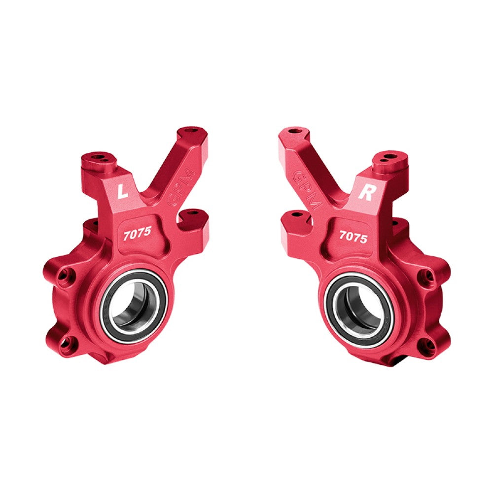 Aluminum 7075 Alloy Front Oversized Steering Blocks For Traxxas 1/6 Funco Pro Scale 2WD Sand Car 8S-109076-4 Upgrades - Red