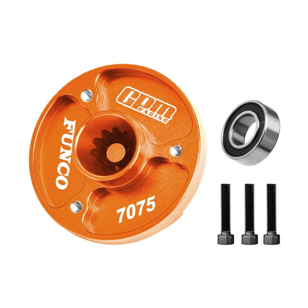 Aluminum 7075-T6 Alloy Fixed Spur Gear Mount For Traxxas 1/6 Funco Pro Scale 2WD Sand Car 8S-109076-4 Upgrades - Orange