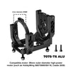 Aluminum 7075-T6 Alloy Oversized Motor Base For Traxxas 1:6 Funco Pro Scale Sand Car 8S / XRT 8S / XRT Ultimate 8S Race Truck Upgrades - Black