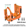 Aluminum 7075-T6 Alloy Oversized Motor Base For Traxxas 1:6 Funco Pro Scale Sand Car 8S / XRT 8S / XRT Ultimate 8S Race Truck Upgrades - Orange