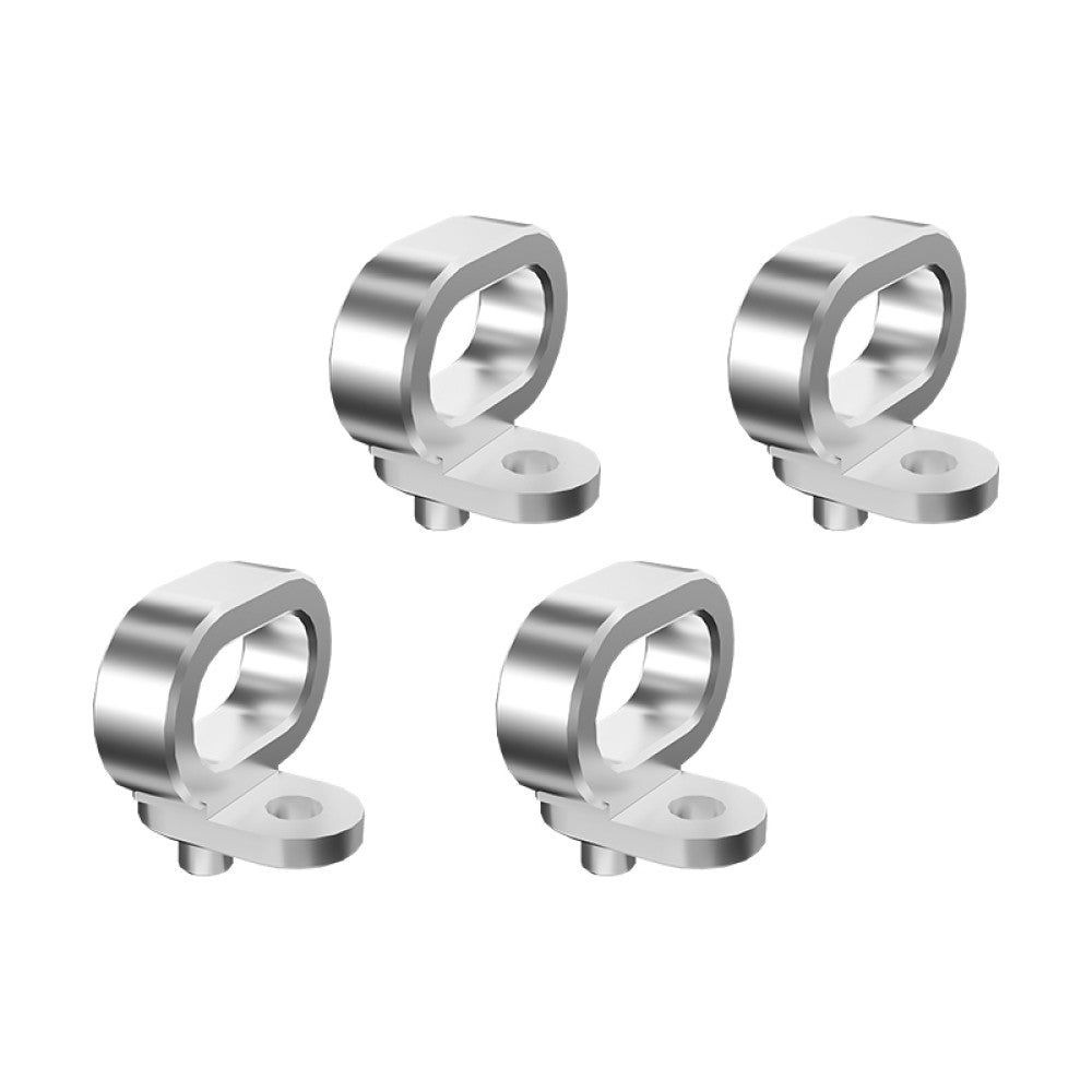Aluminum 7075-T6 Alloy Front Upper Suspension Arms Brake Line Clamp For Traxxas 1/6 Funco Pro Scale 2WD Sand Car 8S-109076-4 Upgrades - Silver
