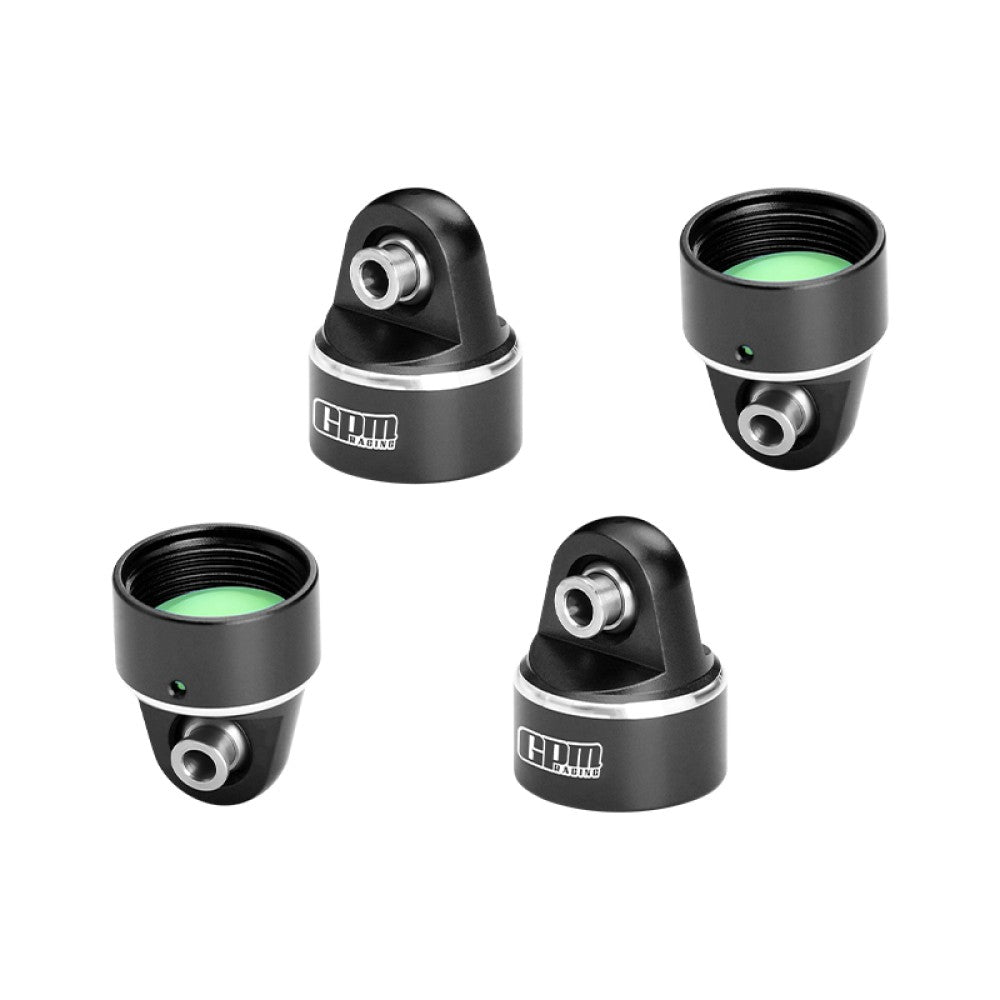 Aluminum 7075 Alloy Damper Top Cap For GPM Optional And Original Shock Absorbers For Traxxas 1/6 Funco Pro Scale 2WD Sand Car 8S-109076-4 Upgrades - Black
