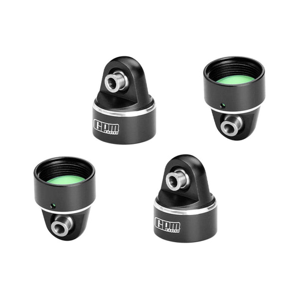 Aluminum 7075 Alloy Damper Top Cap For GPM Optional And Original Shock Absorbers For Traxxas 1/6 Funco Pro Scale 2WD Sand Car 8S-109076-4 Upgrades - Black