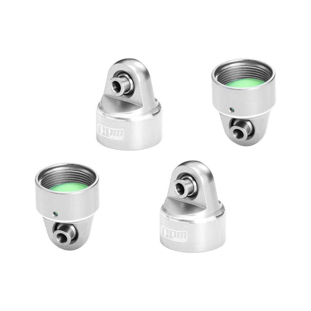 Aluminum 7075 Alloy Damper Top Cap For GPM Optional And Original Shock Absorbers For Traxxas 1/6 Funco Pro Scale 2WD Sand Car 8S-109076-4 Upgrades - Silver