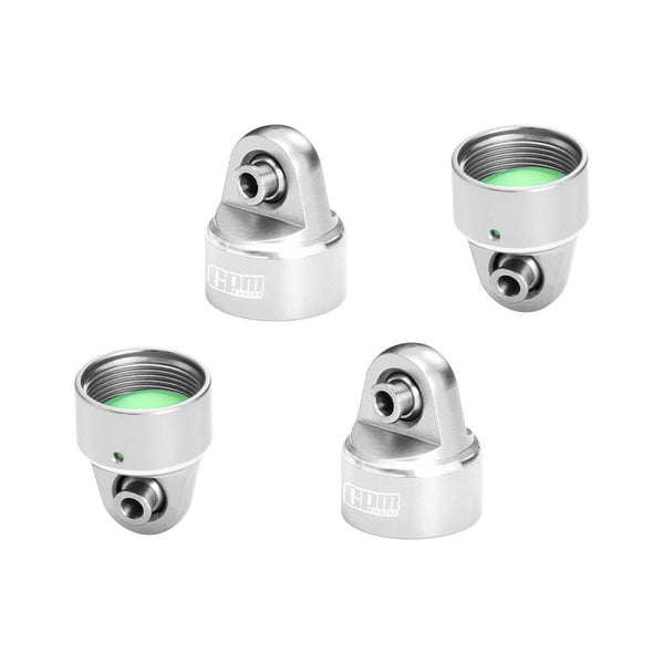 Aluminum 7075 Alloy Damper Top Cap For GPM Optional And Original Shock Absorbers For Traxxas 1/6 Funco Pro Scale 2WD Sand Car 8S-109076-4 Upgrades - Silver
