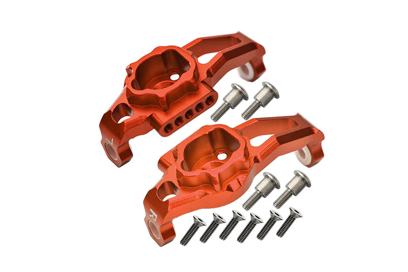 Traxxas TRX-4 Trail Defender Crawler / TRX-6 Mercedes-Benz G63 Aluminum Adjustable Front C Hub - 1Pr Set Orange