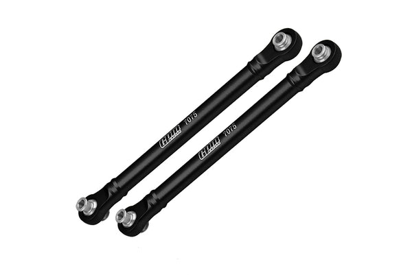 Aluminum 7075 Alloy Front Steering Toe Links for Traxxas 1:8 4WD Maxx Slash 6S-102076-4 / 1:10 4WD Maxx-89076-4 Monster Truck Upgrades - Black