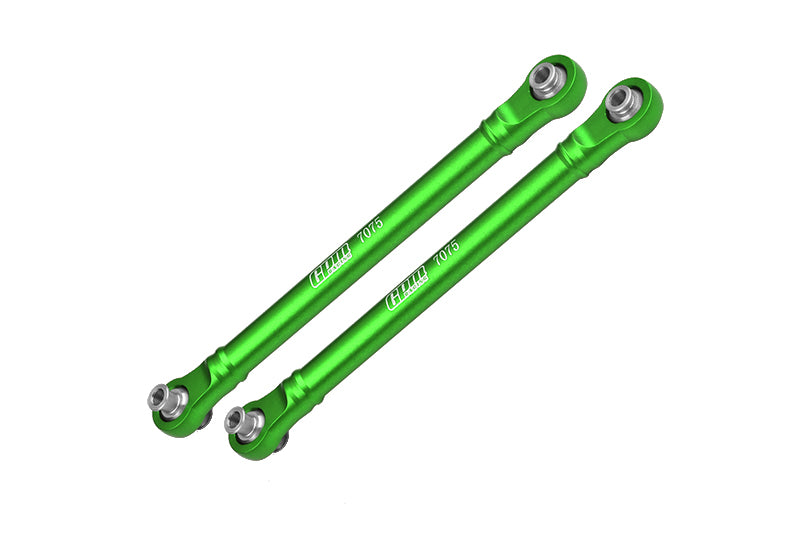 Aluminum 7075 Alloy Front Steering Toe Links for Traxxas 1:8 4WD Maxx Slash 6S-102076-4 / 1:10 4WD Maxx-89076-4 Monster Truck Upgrades - Green