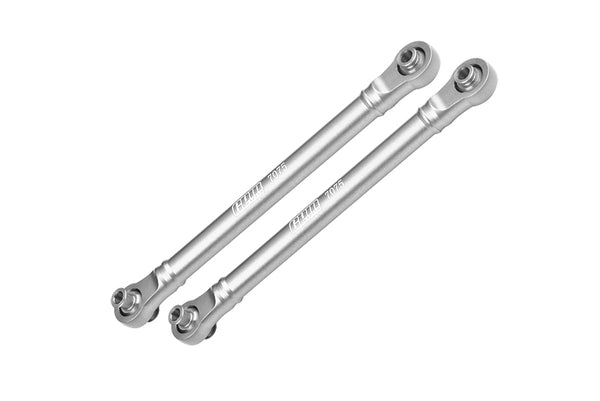 Aluminum 7075 Alloy Front Steering Toe Links for Traxxas 1:8 4WD Maxx Slash 6S-102076-4 / 1:10 4WD Maxx-89076-4 Monster Truck Upgrades - Silver
