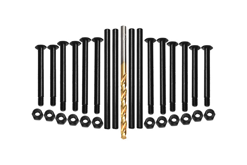 Medium Carbon Steel Front & Rear Suspension Pins For Traxxas 1/8 4WD Maxx Slash 6S-102076-4 / 1:10 4WD Maxx-89076-4 / 1:10 Maxx WITH WideMAXX-89086-4 Monster Truck Upgrades